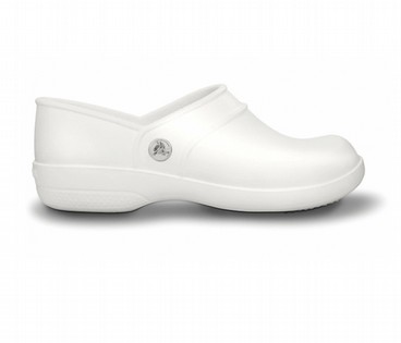 white shoes crocs